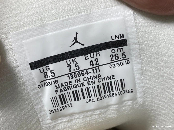 Rep Triple 3 Retro 136064-111 Air White Jordan 0720